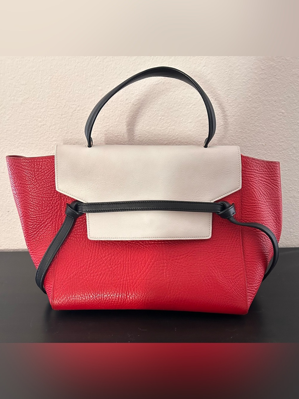 Celine Tricolor Grained Calfskin Belt Bag - Picture 2 of 9